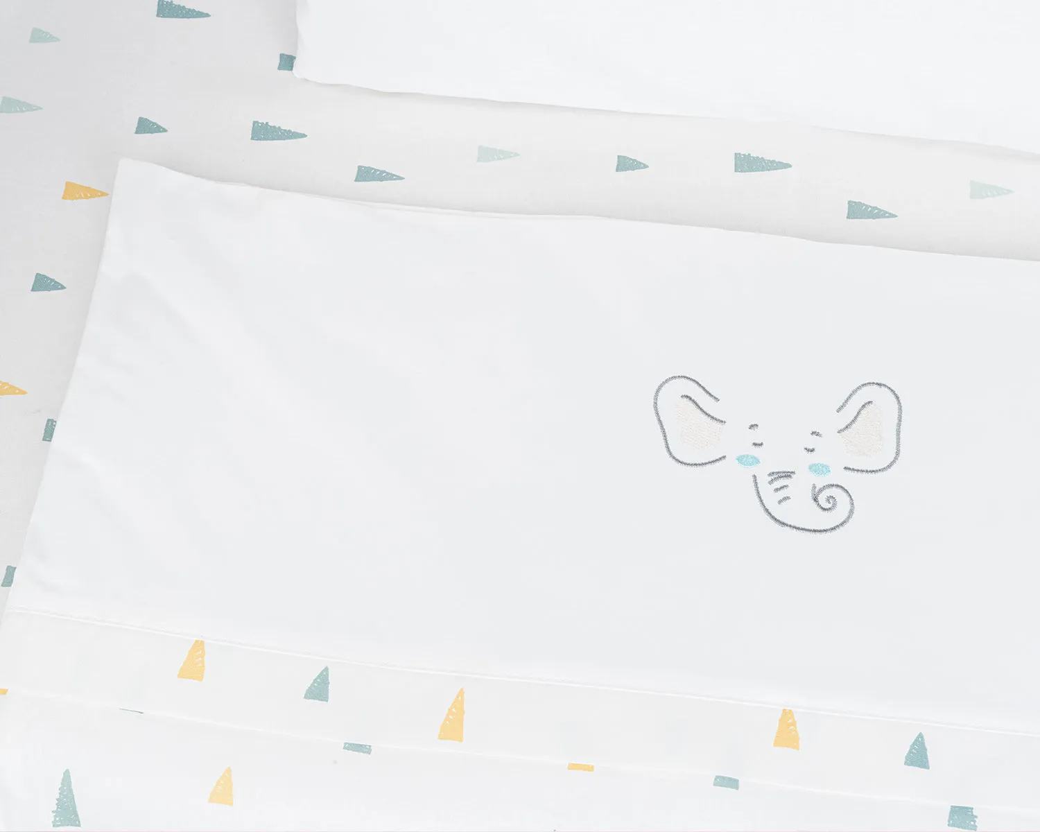 Elephant Time mini cot bedding set