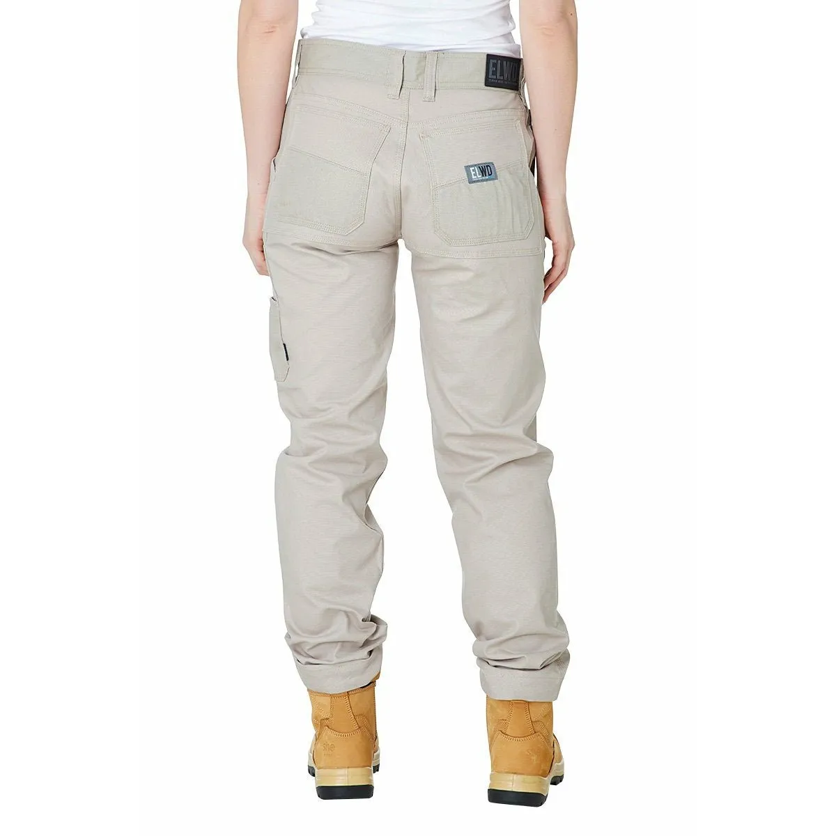 Elwood Ladies Basic Trouser - Light Stone