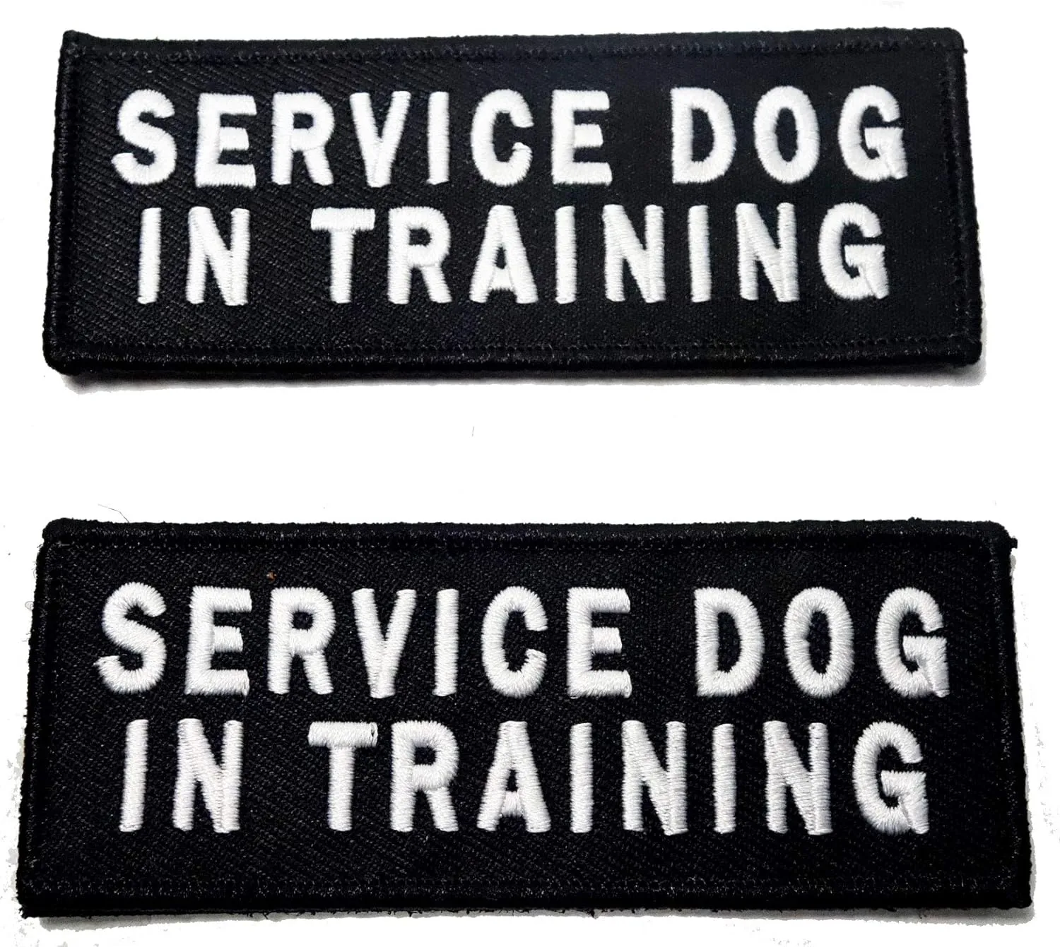 Embroidered "Service Dog In Training" Dog Patches with Hook/Loop