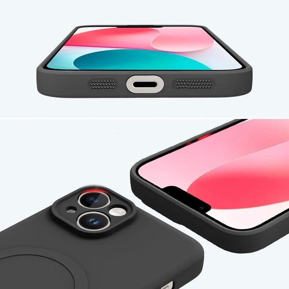 Etui Phoneo Liquid Soft Silicone z MagSafe - iPhone 13 Mini - Czarne