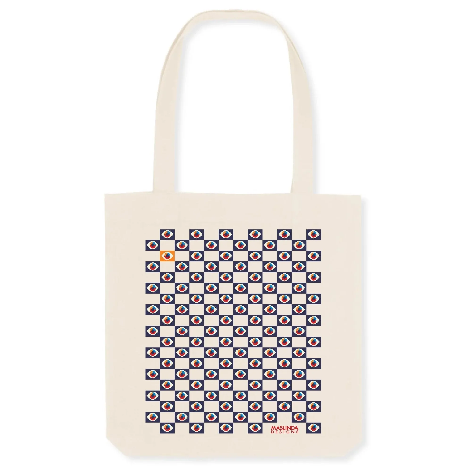 Evil Eyes Printed Tote Bag