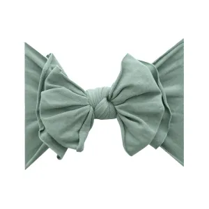 FAB-BOW-LOUS® soft nylon/spandex bow headband: sage