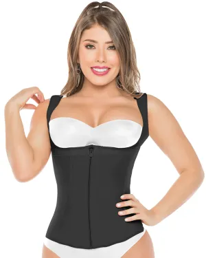 Fajas Salome Waist Cincher Trainer Shaper Vest for Women - Black/Beige