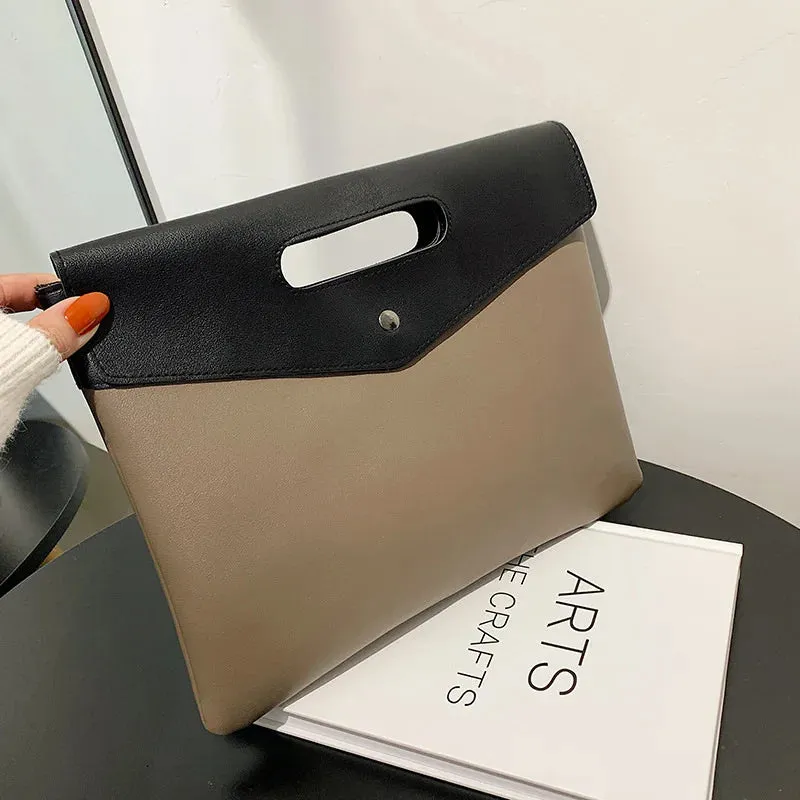 Fashionable Square Bag for Women, Two Tone Clutch Bag for Rookies & White-Collar Workers
