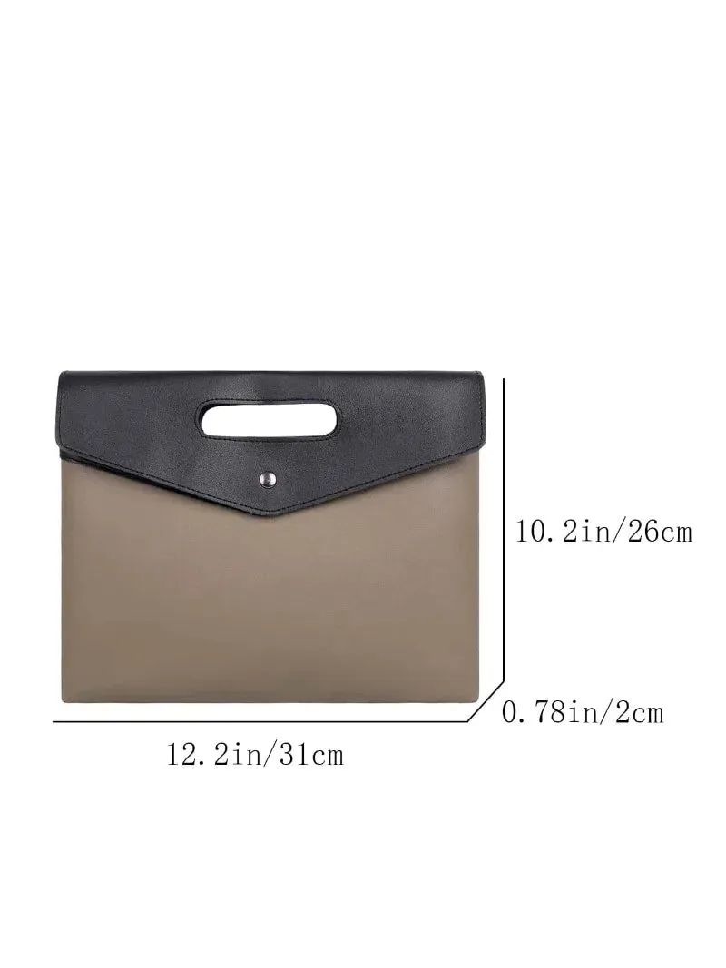 Fashionable Square Bag for Women, Two Tone Clutch Bag for Rookies & White-Collar Workers