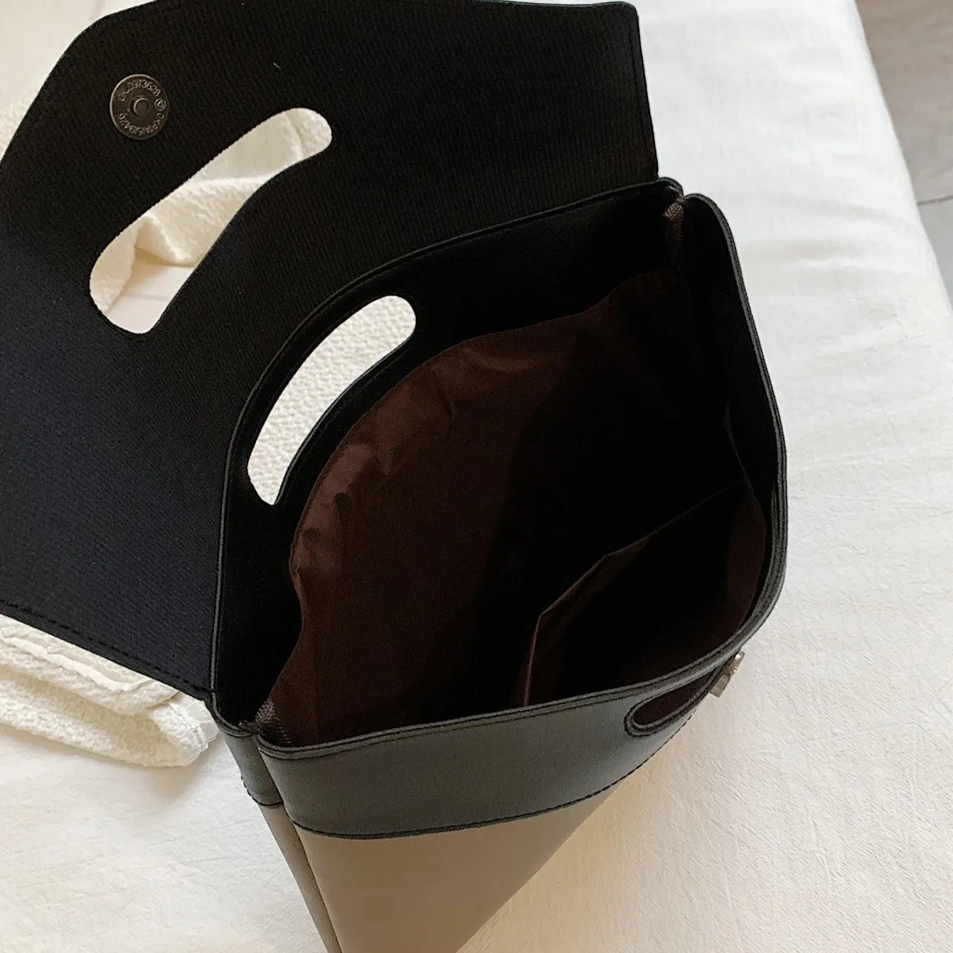 Fashionable Square Bag for Women, Two Tone Clutch Bag for Rookies & White-Collar Workers