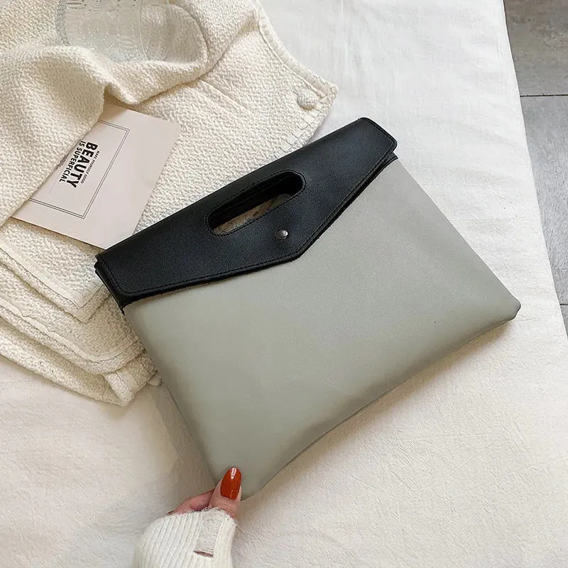 Fashionable Square Bag for Women, Two Tone Clutch Bag for Rookies & White-Collar Workers