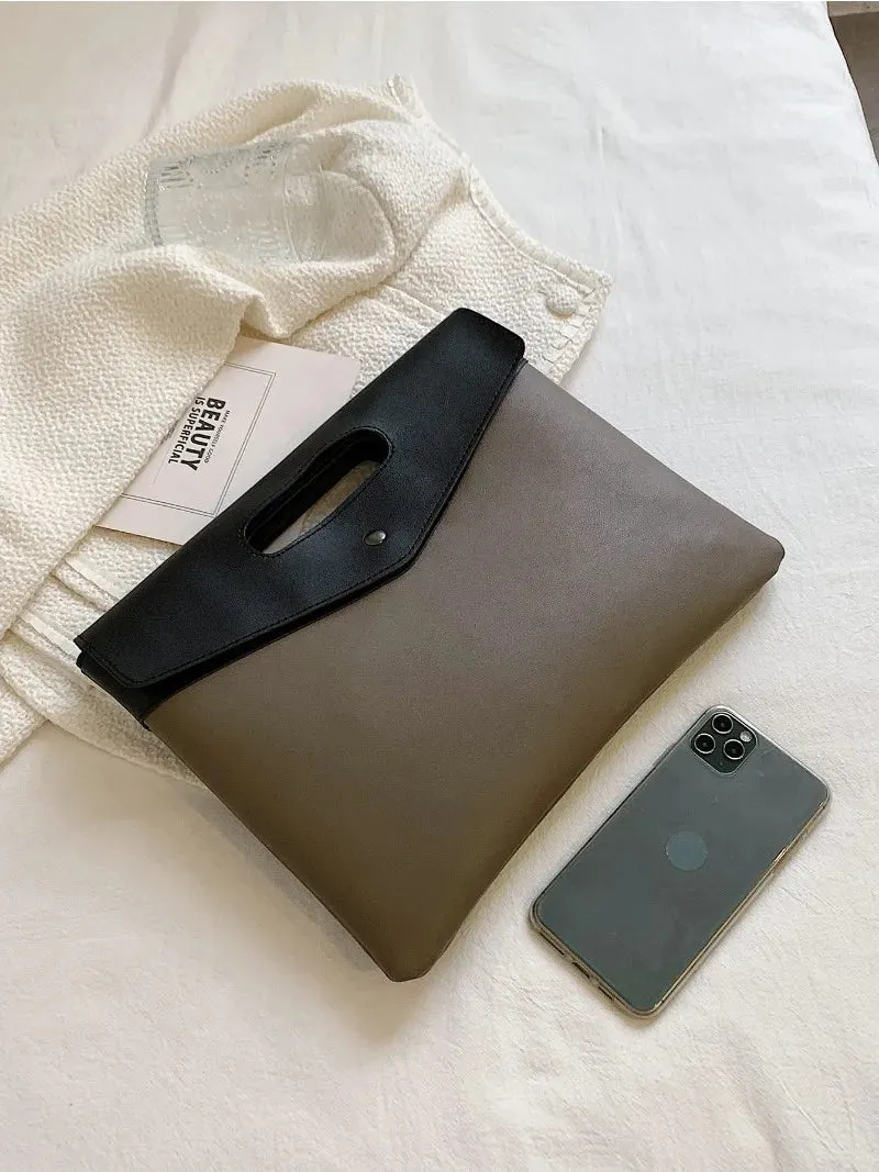 Fashionable Square Bag for Women, Two Tone Clutch Bag for Rookies & White-Collar Workers