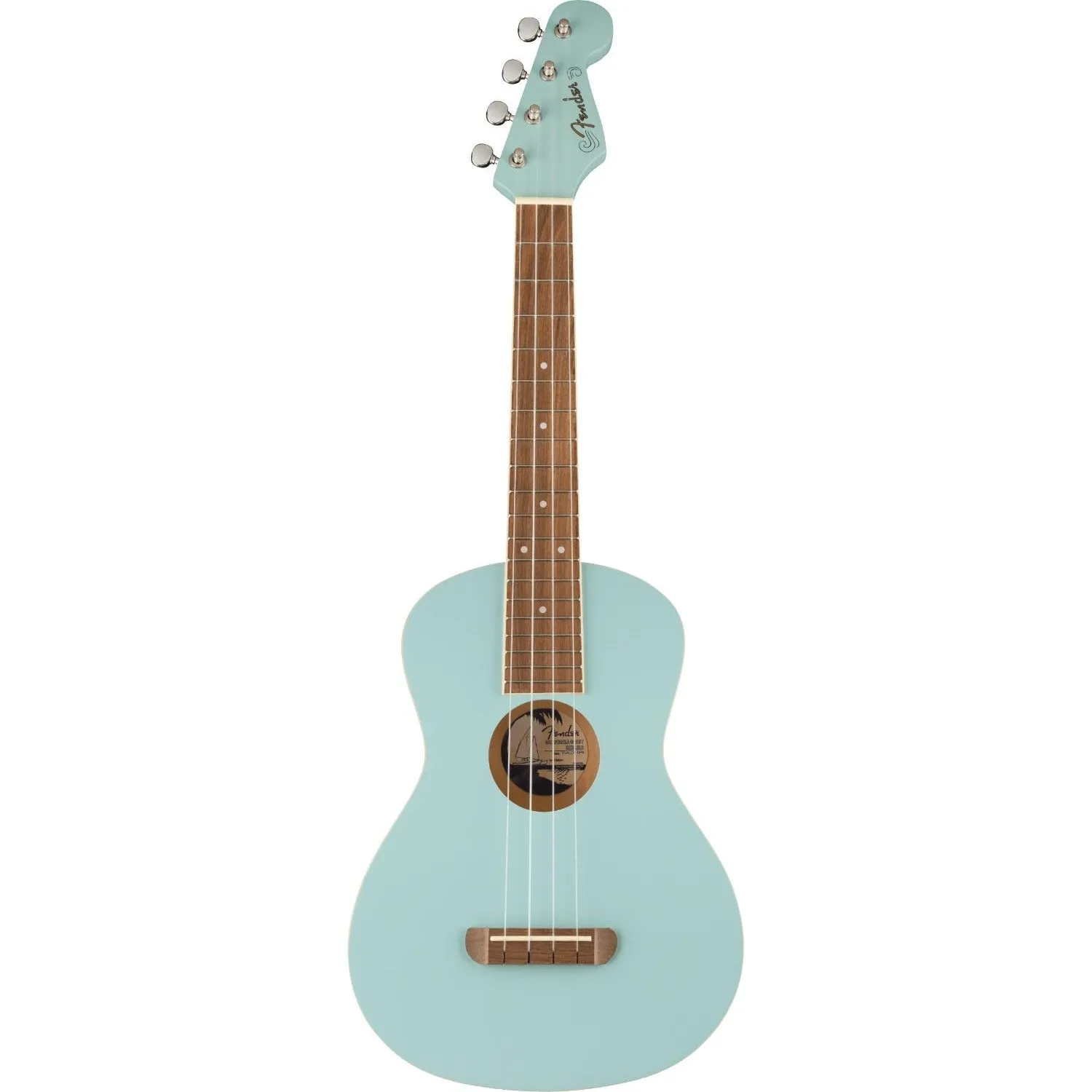 Fender Avalon Tenor Ukulele, Daphne Blue