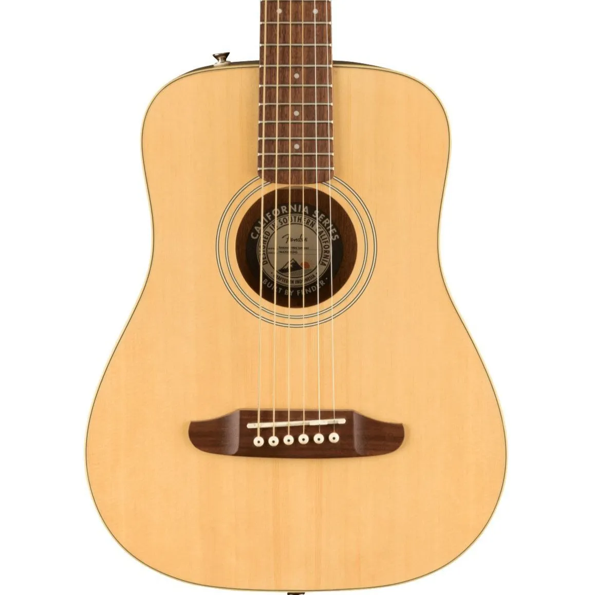 Fender Redondo Mini Acoustic Guitar w/Gig Bag, Natural