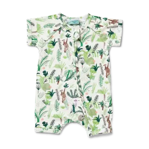 Fern Gully Short Sleeve Zip Suit