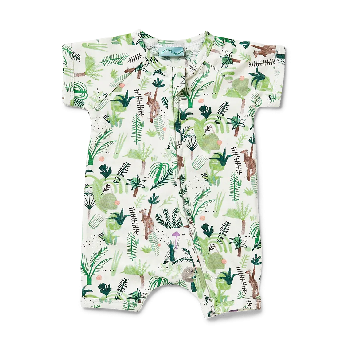 Fern Gully Short Sleeve Zip Suit