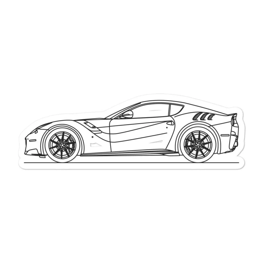 Ferrari F12 TDF Outline Sticker