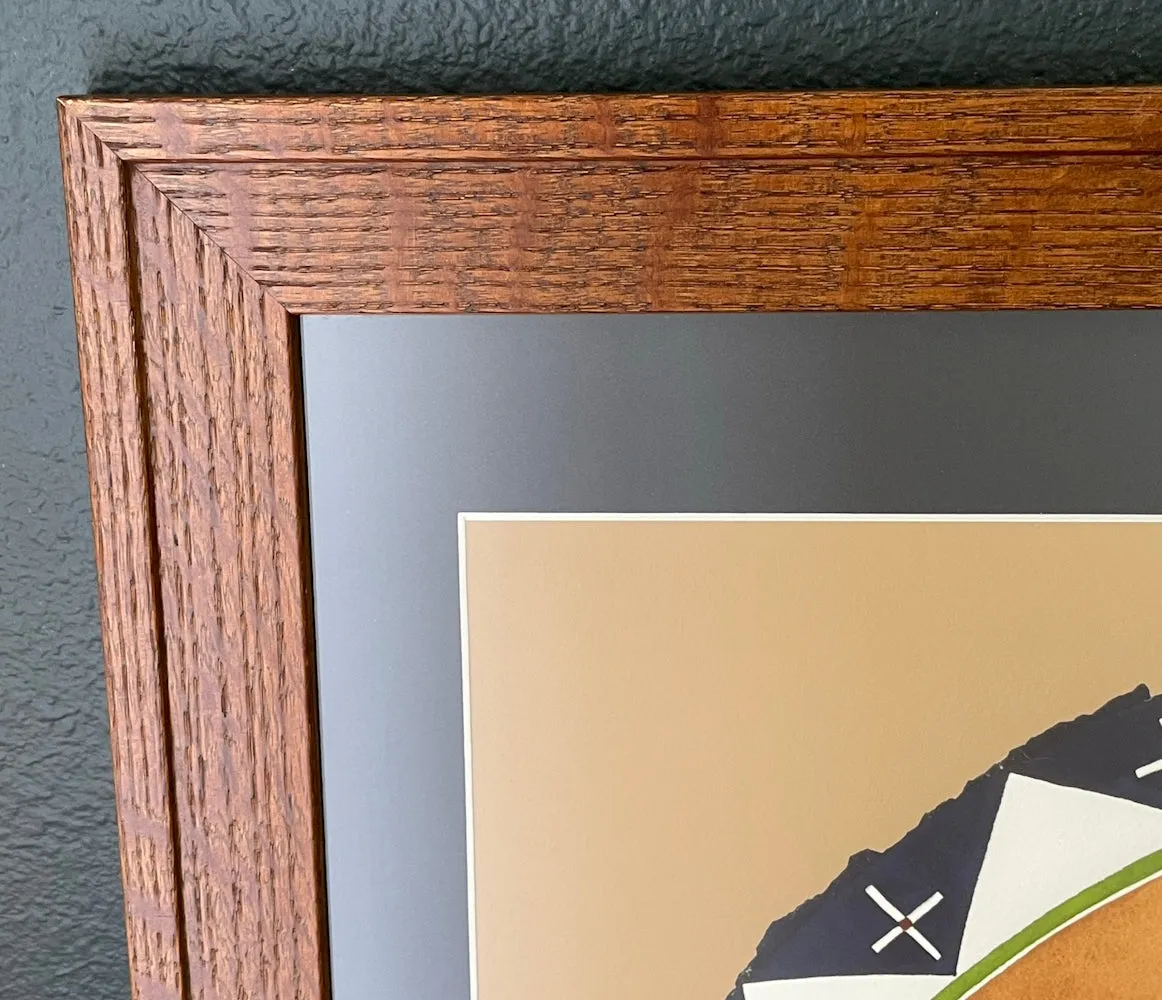 (Fine Art Print) Watercolor on Art Stock ~ Buffalo Lodge