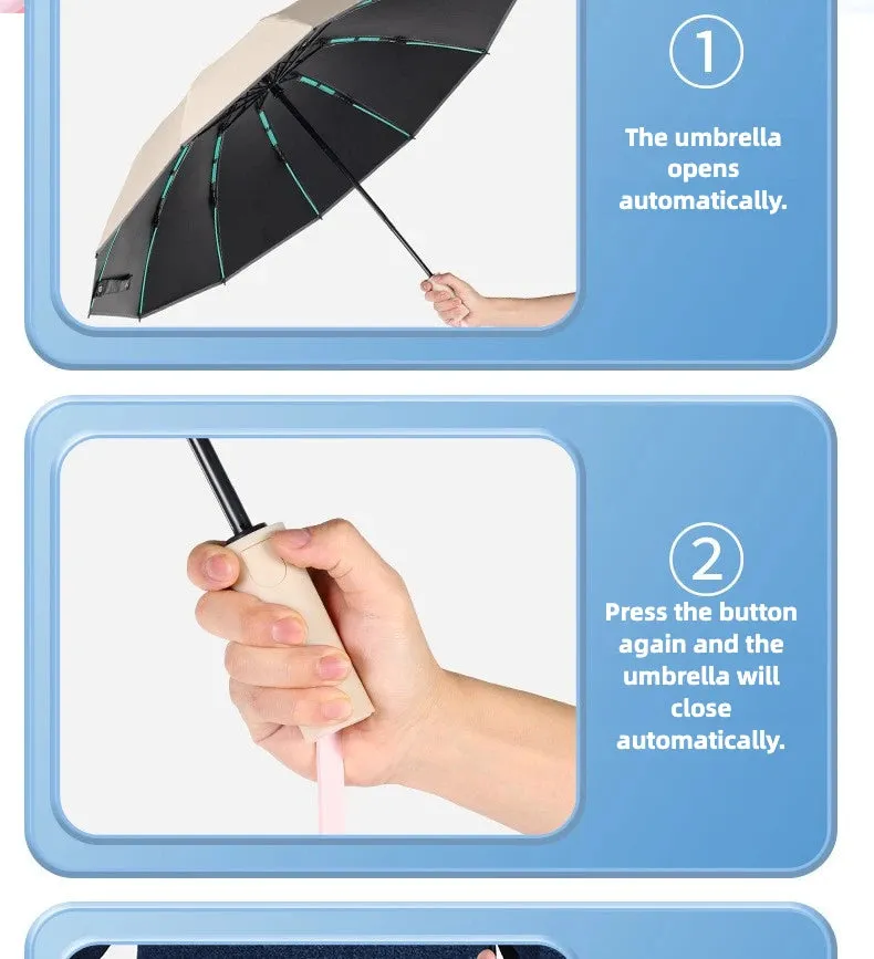 FLEX&amp;COZY® Anti-storm Automatic Umbrella – 144-108