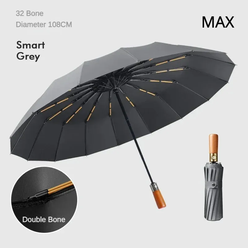 FLEX&COZY® Fully Automatic Windproof 32 Bone Business Umbrella for Men,108