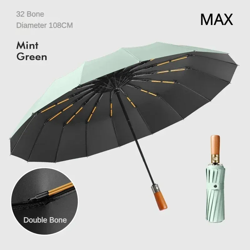 FLEX&COZY® Fully Automatic Windproof 32 Bone Business Umbrella for Men,108
