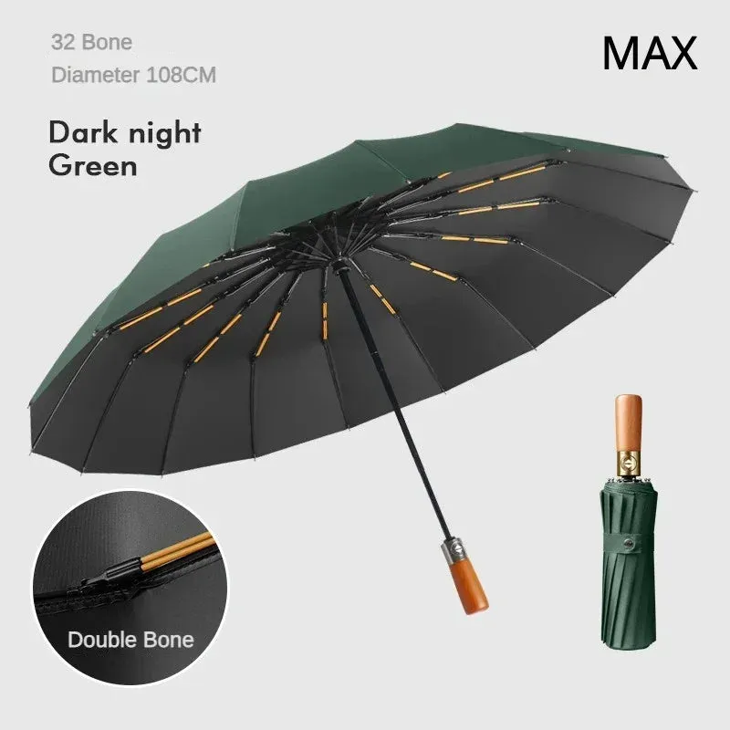 FLEX&COZY® Fully Automatic Windproof 32 Bone Business Umbrella for Men,108
