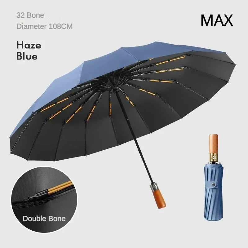 FLEX&COZY® Fully Automatic Windproof 32 Bone Business Umbrella for Men,108