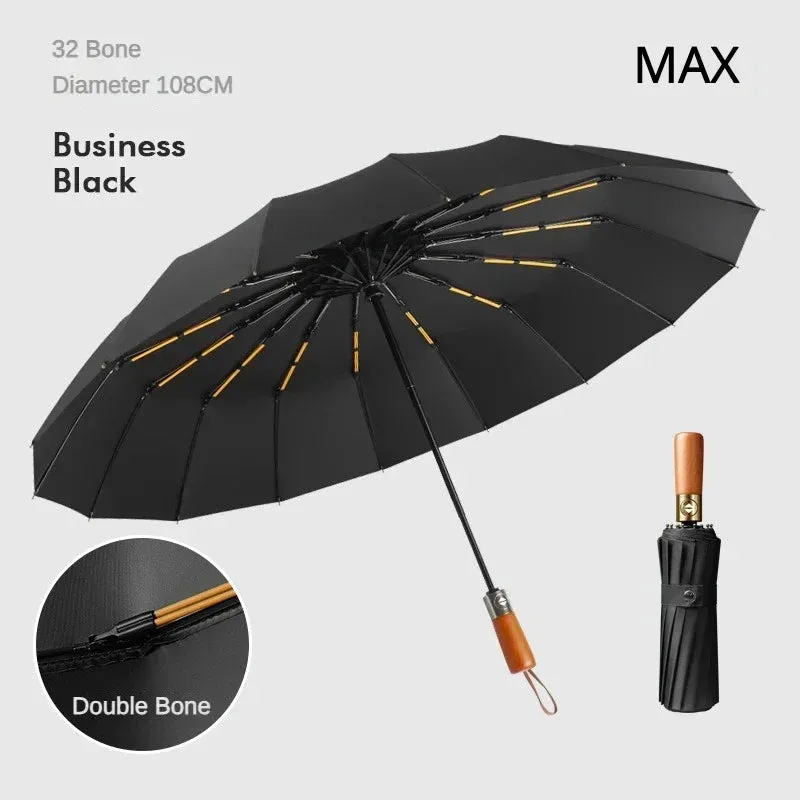 FLEX&COZY® Fully Automatic Windproof 32 Bone Business Umbrella for Men,108
