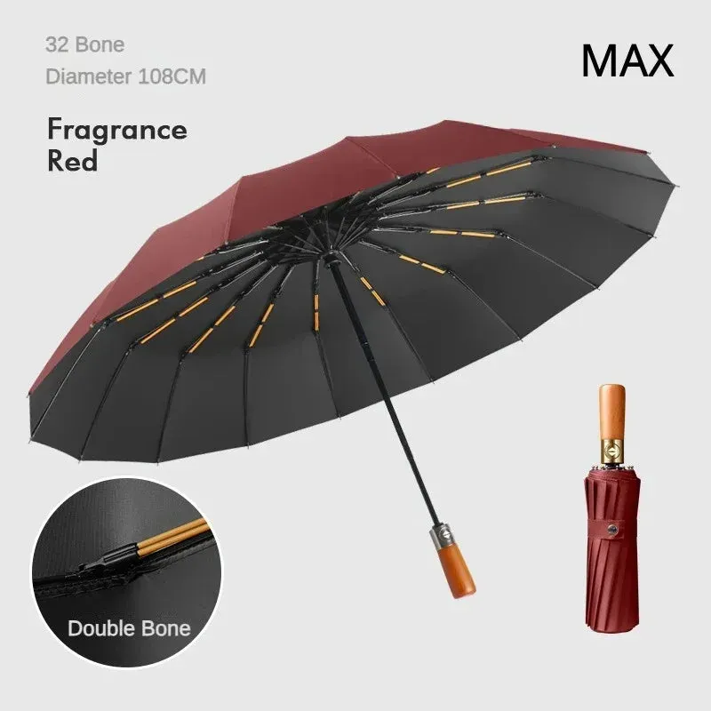 FLEX&COZY® Fully Automatic Windproof 32 Bone Business Umbrella for Men,108