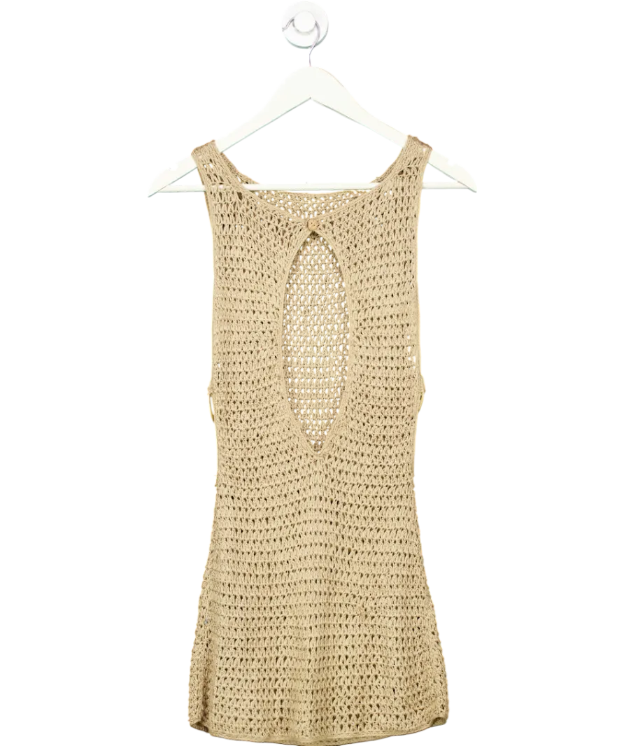 Flook The Label Beige Giselle Dress UK XS