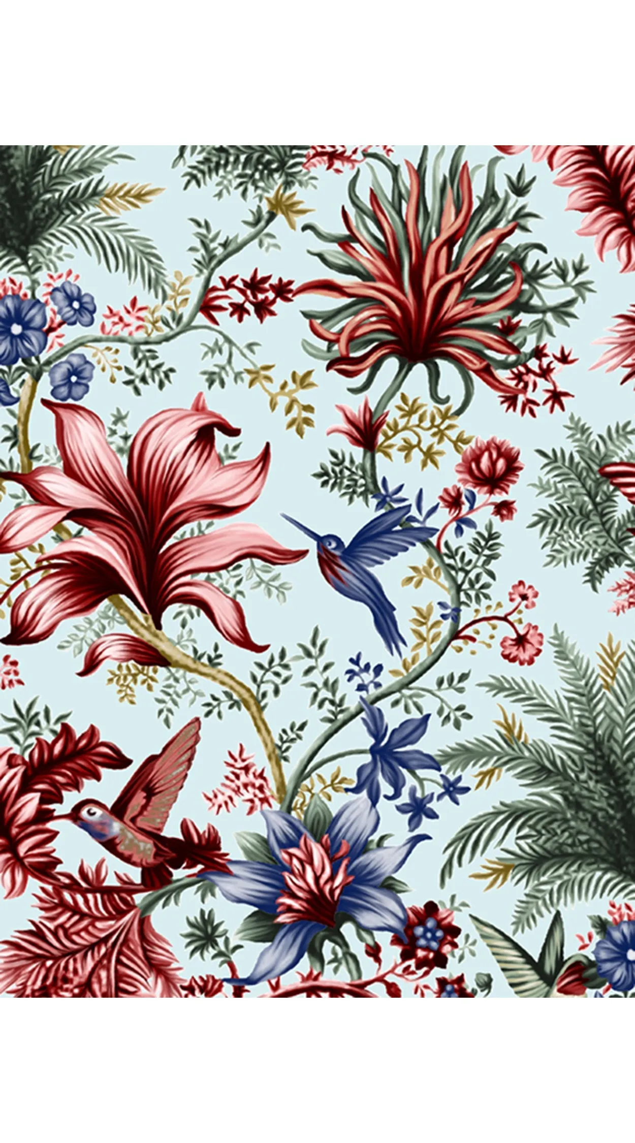 Florance Dress #2 Boat Neck 1/2 Sleeve Long Length Cotton Stretch (Botanic Eden)