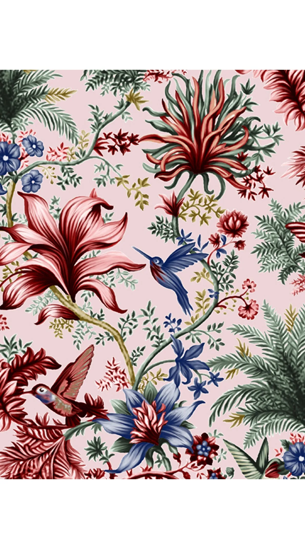 Florance Dress #2 Boat Neck 1/2 Sleeve Long Length Cotton Stretch (Botanic Eden)
