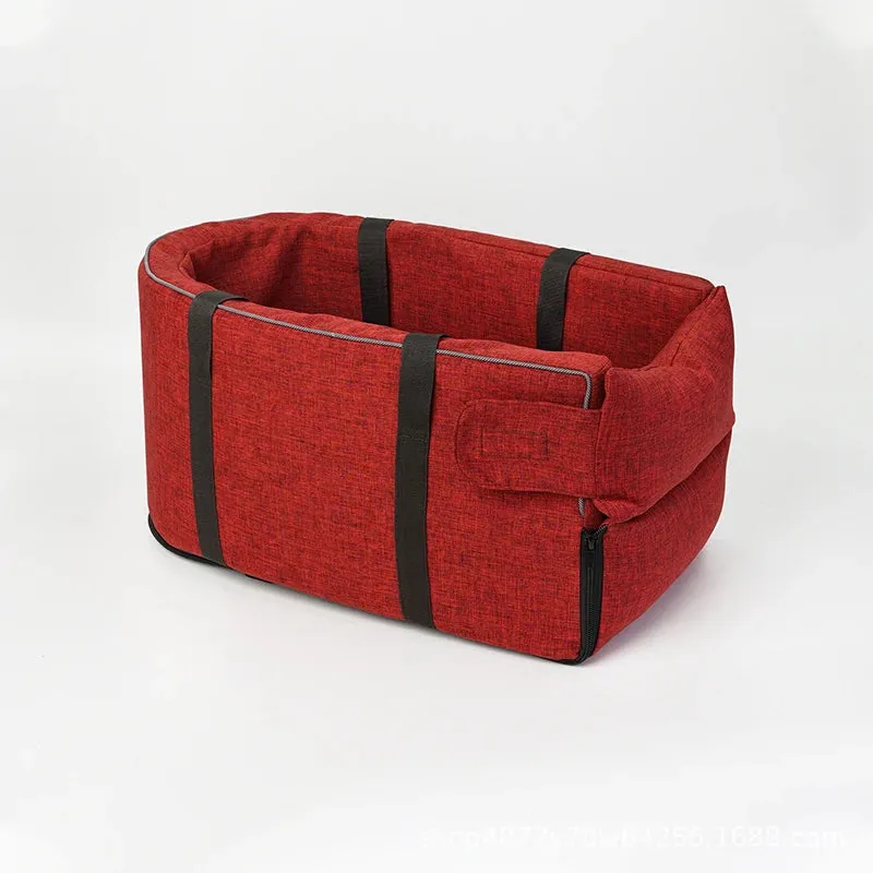 Folding Pet Carrier for Car Arm rest with Cushion