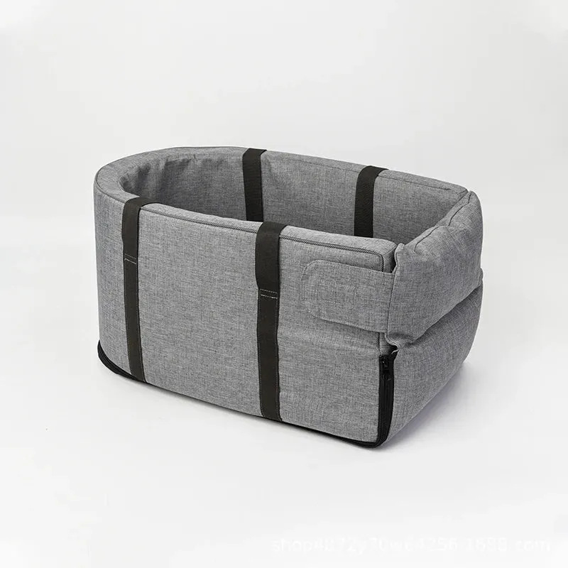 Folding Pet Carrier for Car Arm rest with Cushion