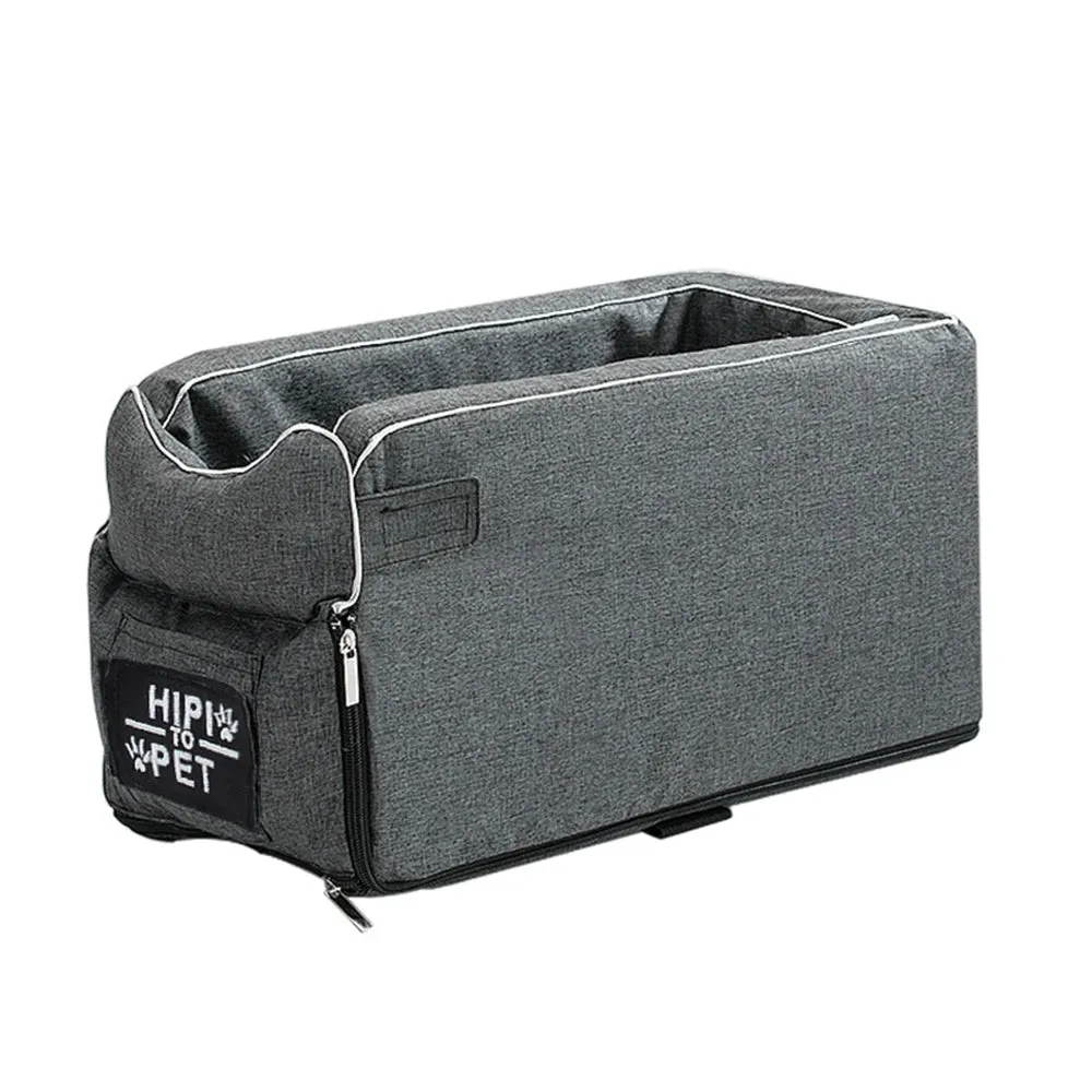 Folding Pet Carrier for Car Arm rest with Cushion