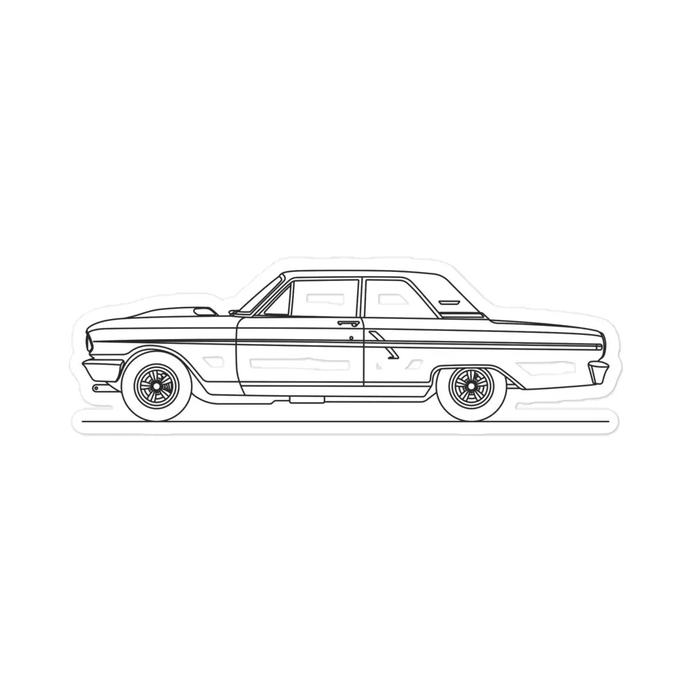 Ford Fairlane Thunderbolt Outline Sticker