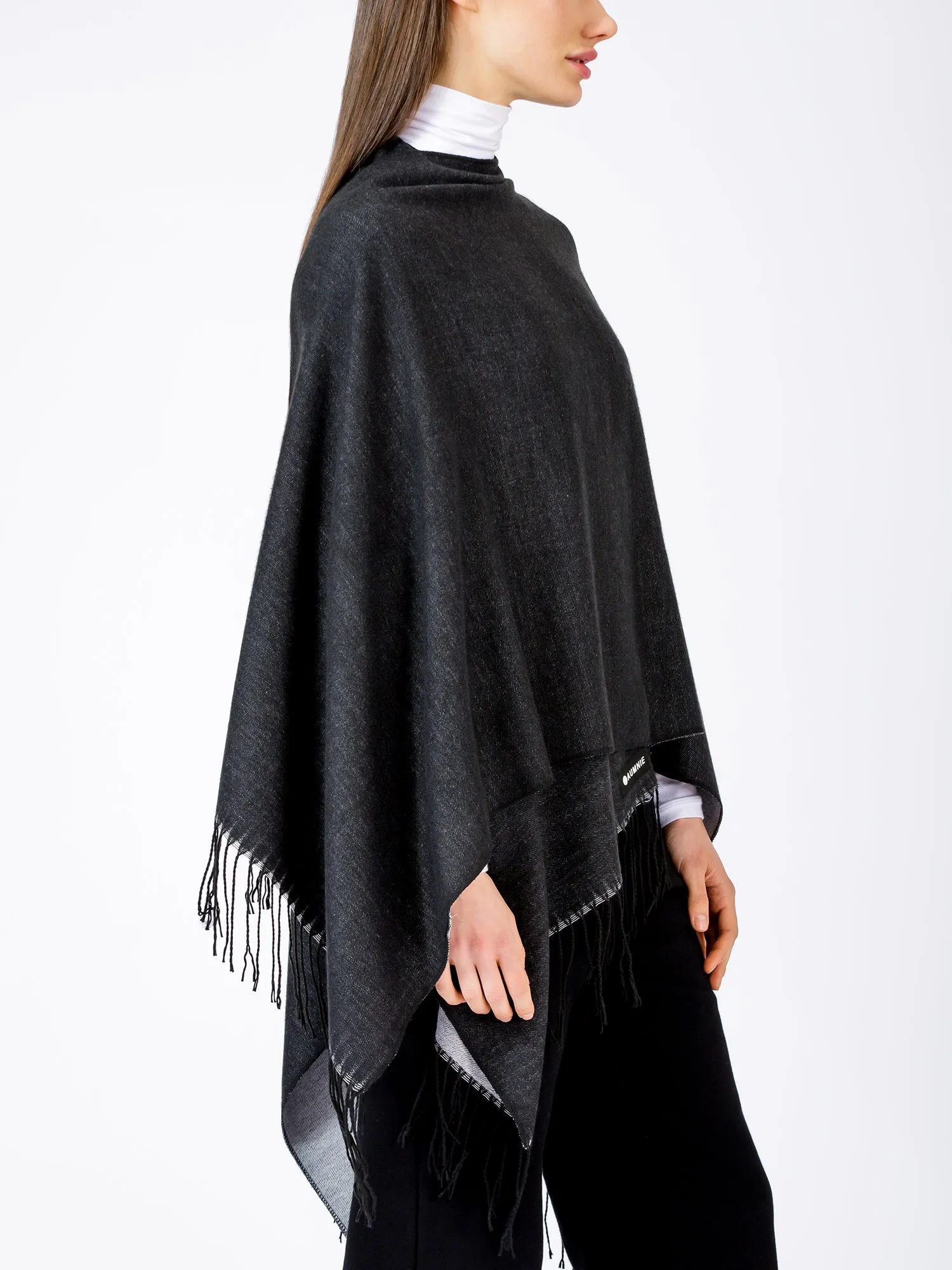 FREESTYLE FRINGED WRAP CAPE
