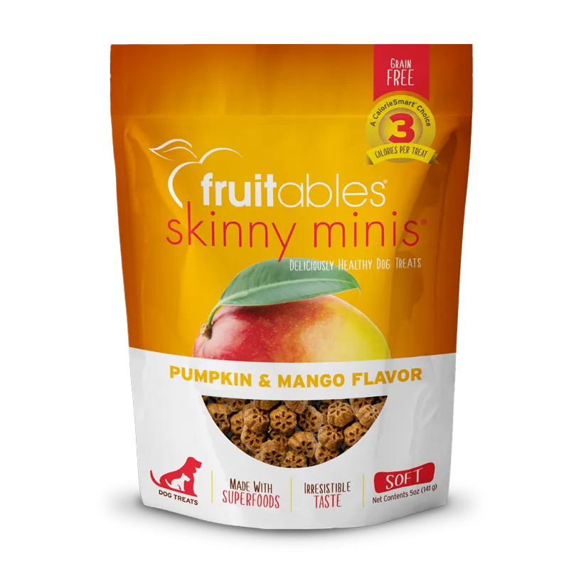 Fruitables Skinny Minis Pumpkin & Mango 141g Dog Treats