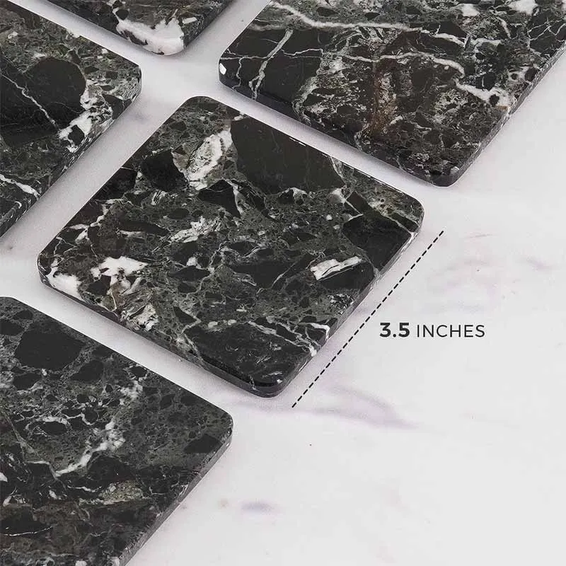Full Square Coaster Set with Holder