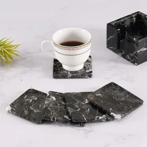 Full Square Coaster Set with Holder