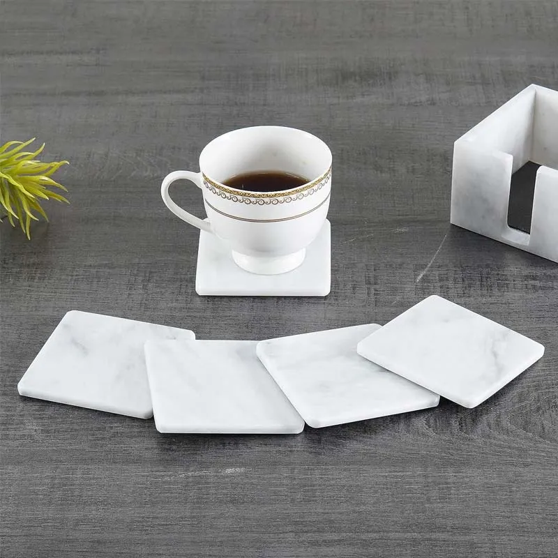 Full Square Coaster Set with Holder