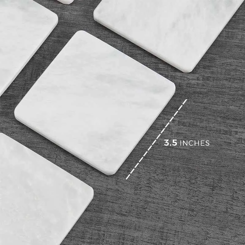 Full Square Coaster Set with Holder