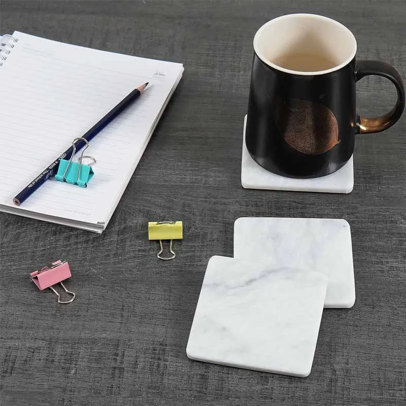 Full Square Coaster Set with Holder