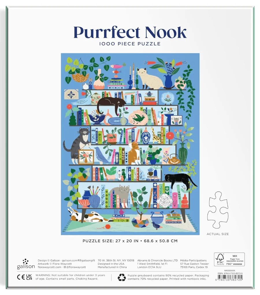 Galison Purrfect Nook – 1000 Piece Jigsaw Puzzle