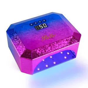 Gel UV Nail Lamp , Belle Rechargeable Nail Dryer, Led Nail Light Portable Gel UV Led Nail Lamp with 4 Timer Setting Sensor and LCD Display, Professional Led UV Lamp for Gel Polish