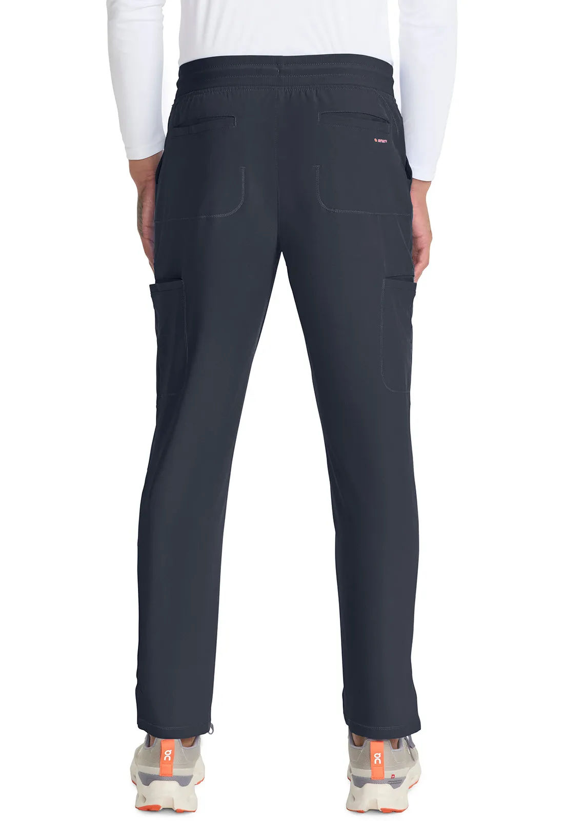 GNR8 IN200A Men's Drawstring Straight Leg Pants Pewter