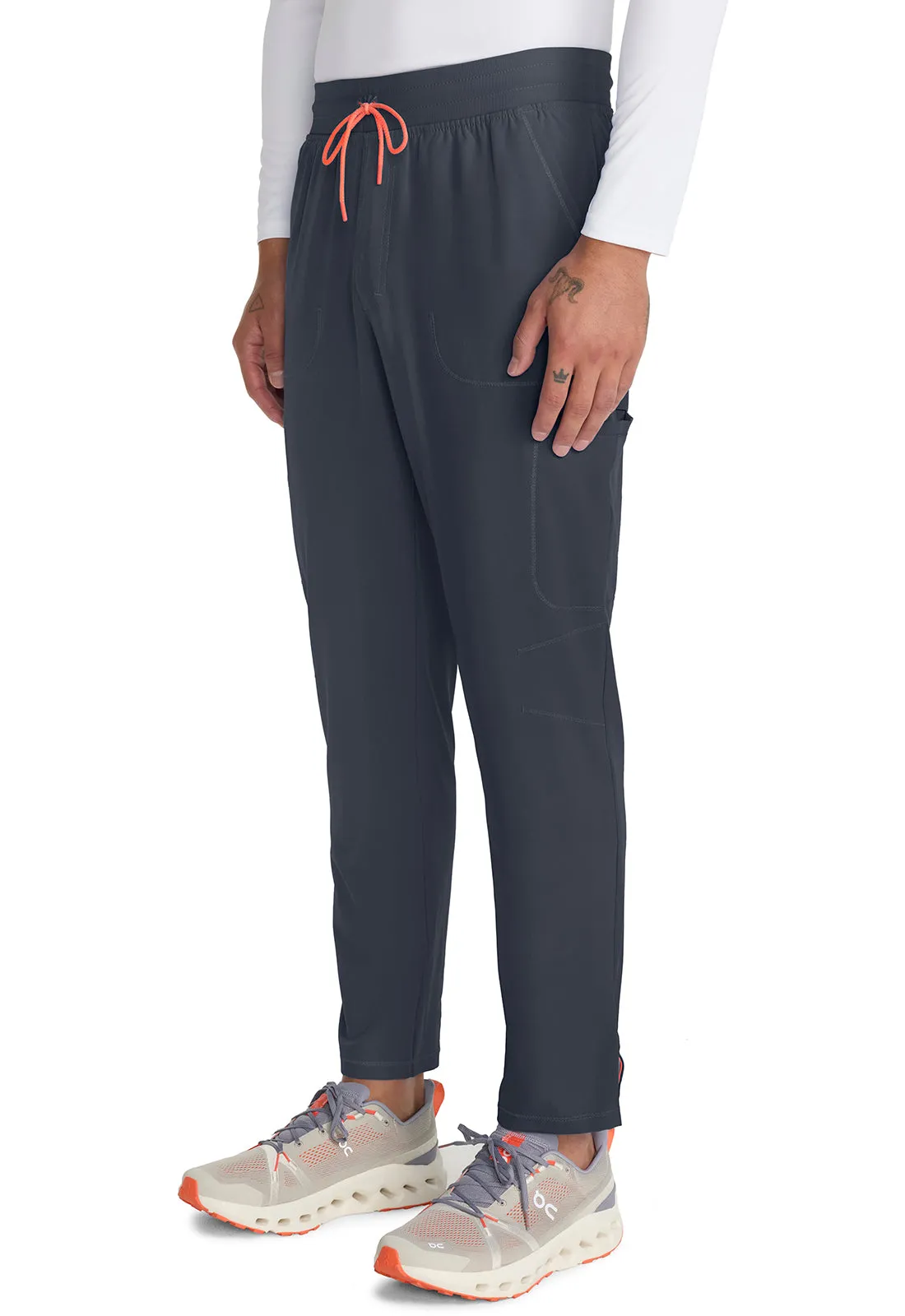 GNR8 IN200A Men's Drawstring Straight Leg Pants Pewter