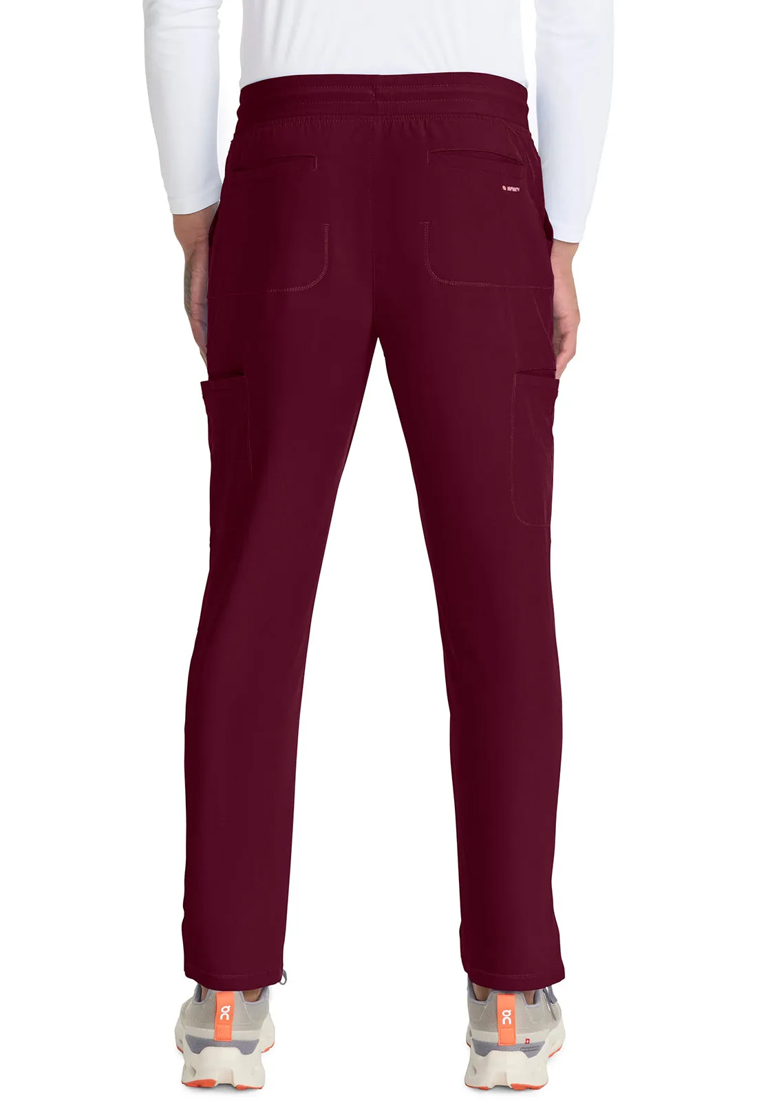 GNR8 IN200A Men's Drawstring Straight Leg Pants Wine