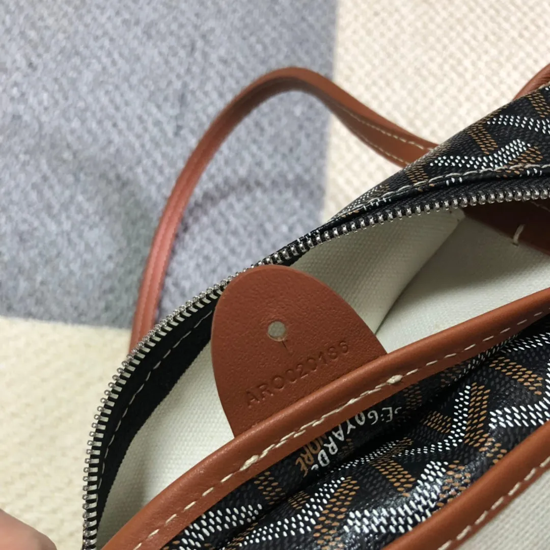 GOYARD ARTOIS PM TOTE BAG BLACK & TAN