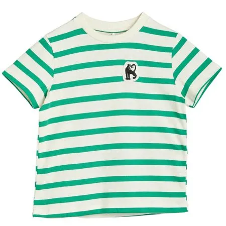 Green Stripe Panther Top