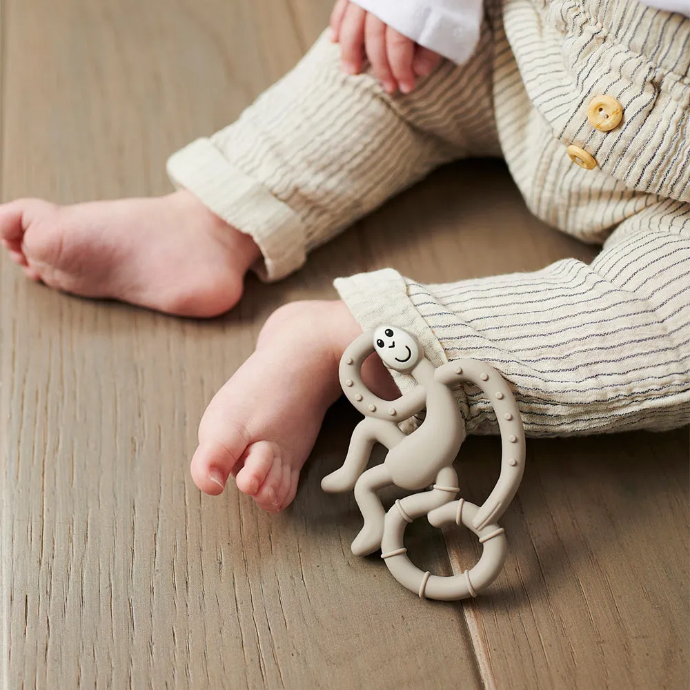 Grey Mini Monkey Teether