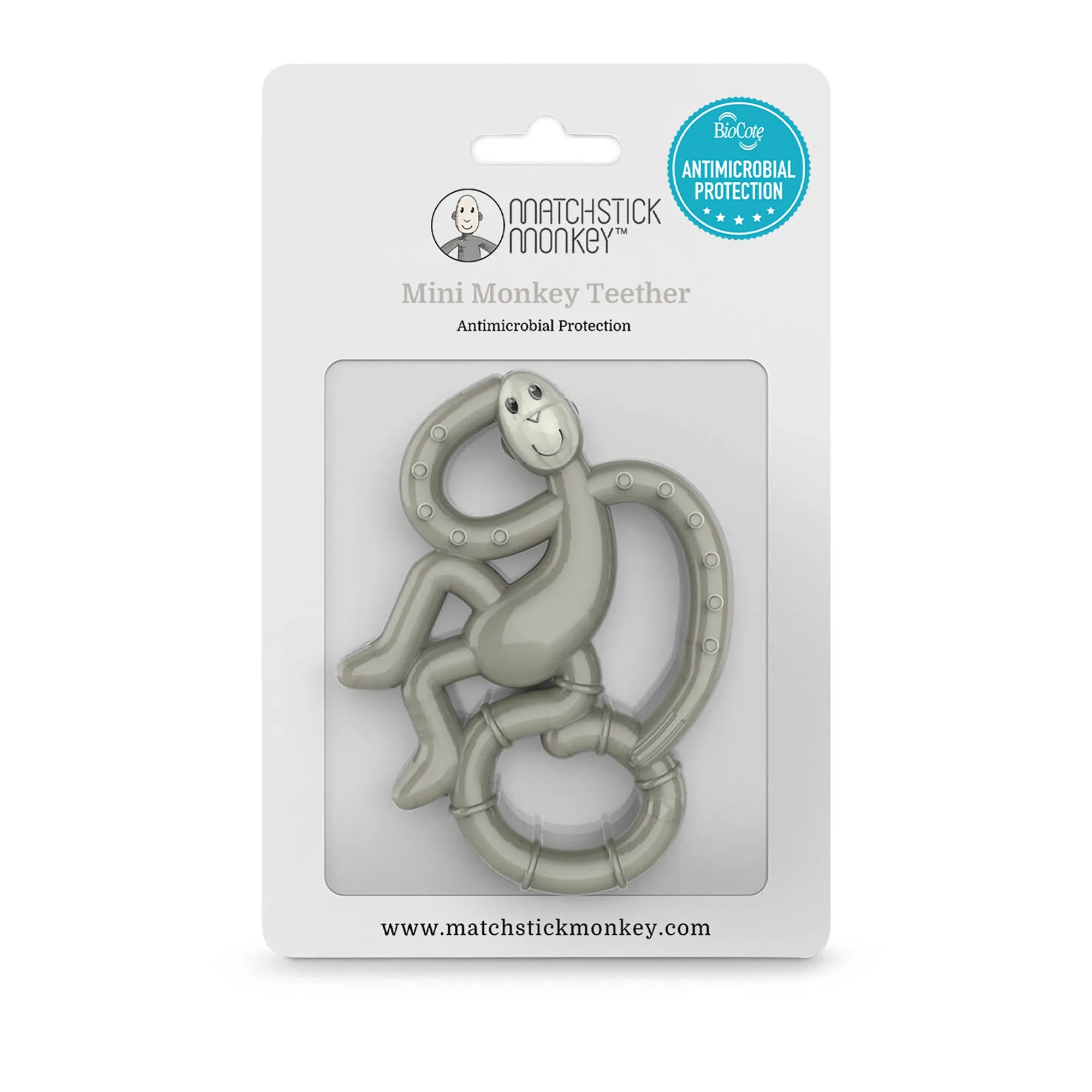 Grey Mini Monkey Teether