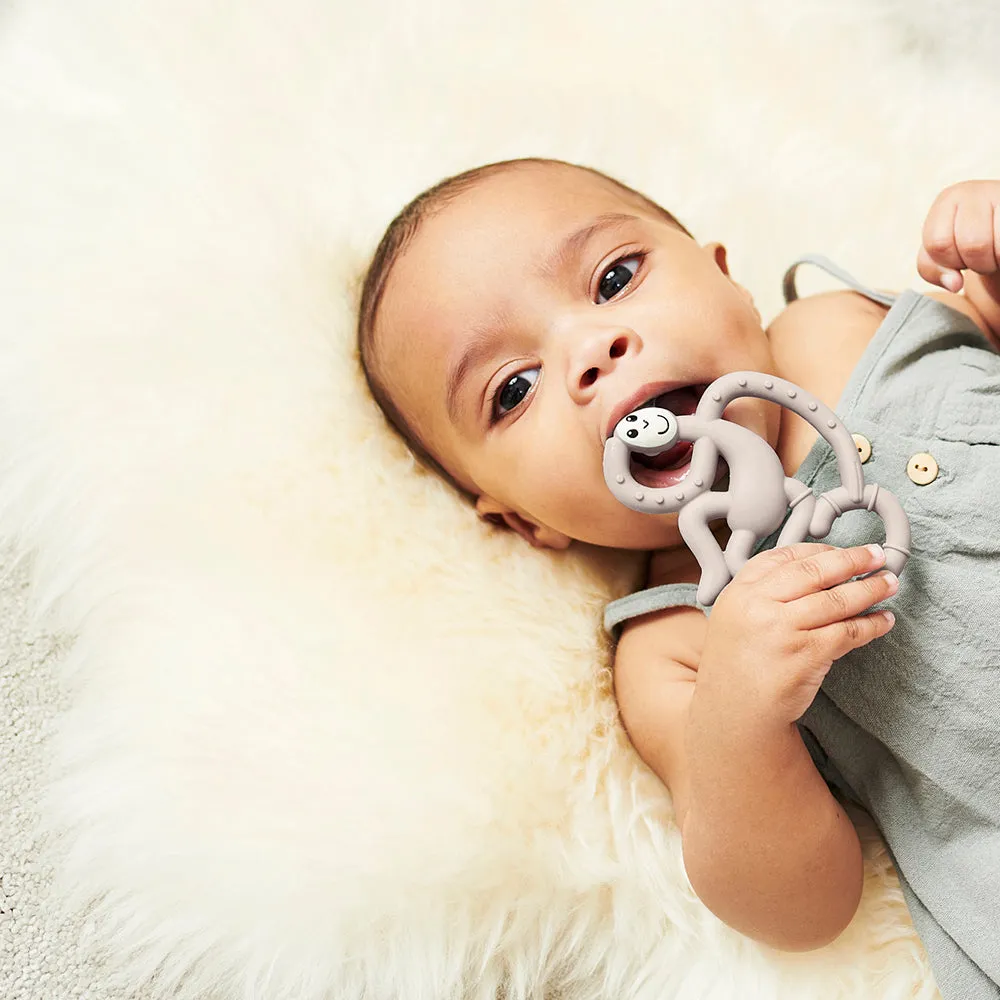 Grey Mini Monkey Teether