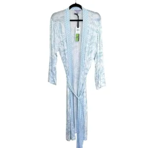 Hale Bob Bamboo Soft Mid Length Robe Size Medium NEW